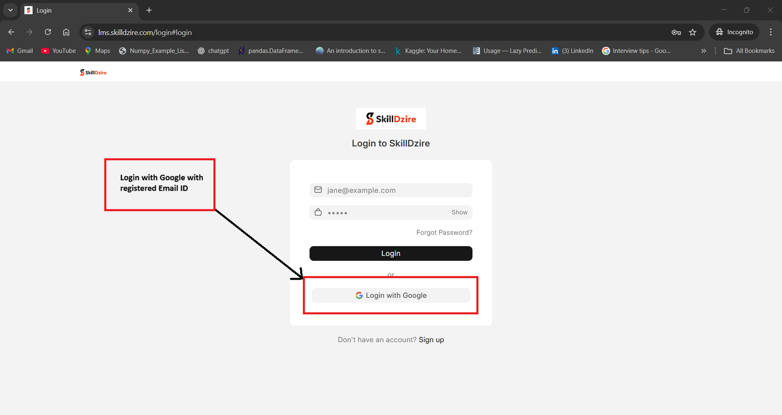 Desktop Login Google