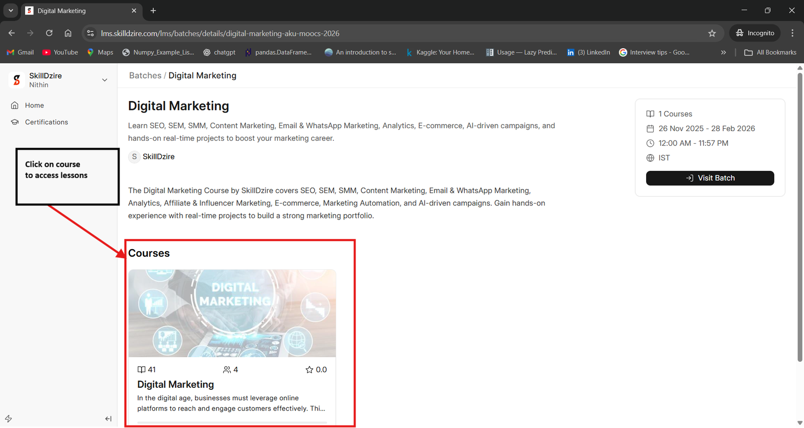 Desktop Course Lessons
